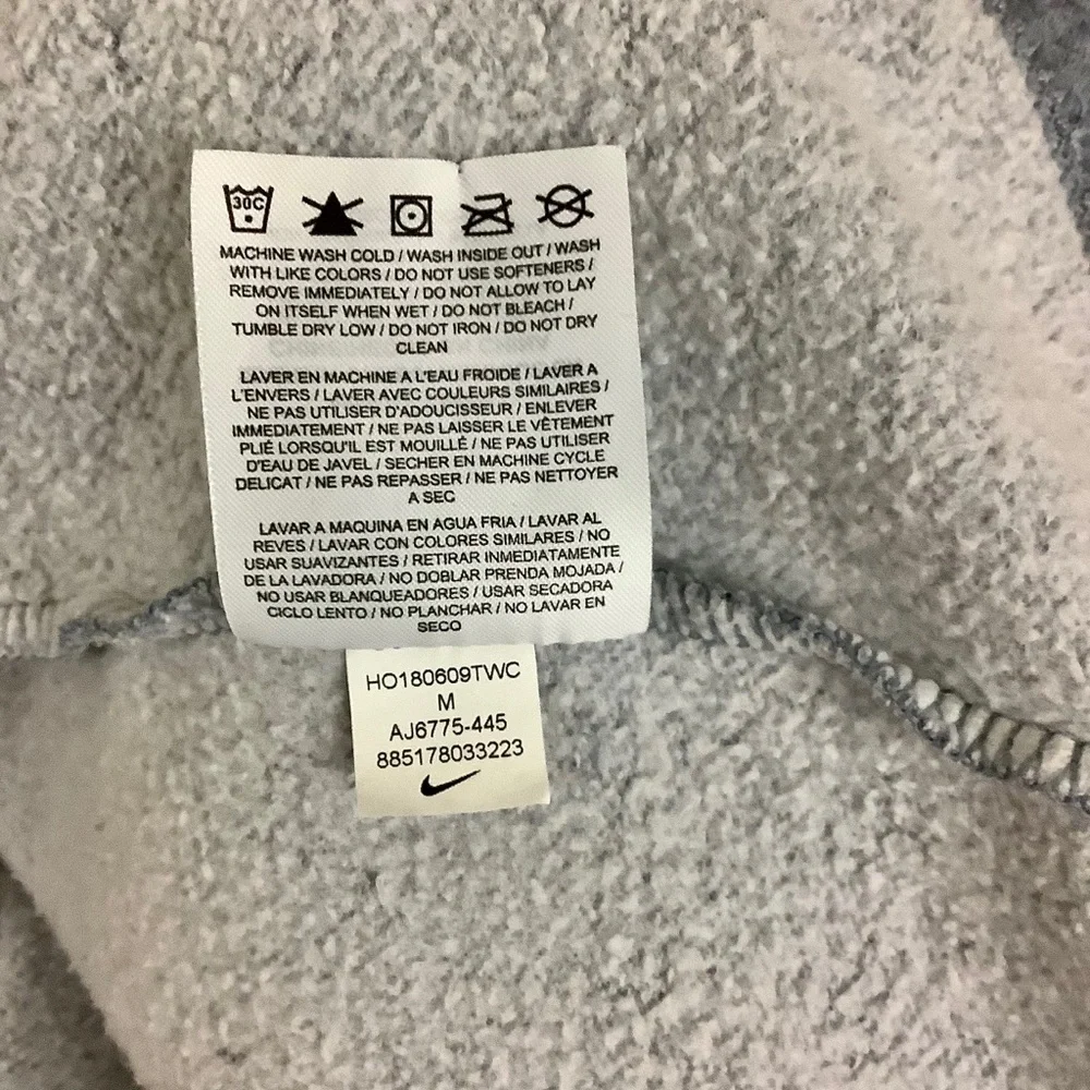 NIKE Funnel Neck Kangaroo Pocket Hi-Lo Hoodie SZ-M